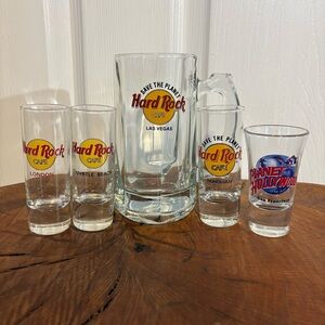 Hard Rock Cafe/ Planet Hollywood Glassware Assortment